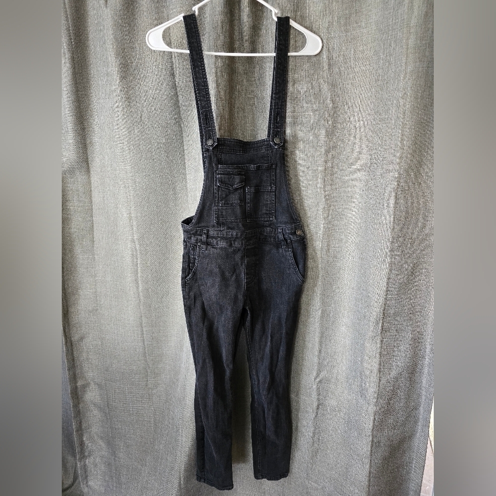 Free People Denim Overalls Skinny Jeans Women’s Size 25 black